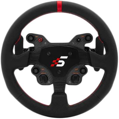 GT1 Round Steering Wheel, Shifter Paddles, Leather, QR70 Included. S209 (GT1-SR(LEATHER))