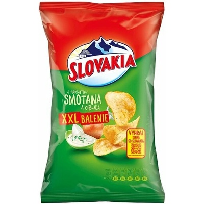 Slovakia Chips s príchuťou smotana a cibuľa