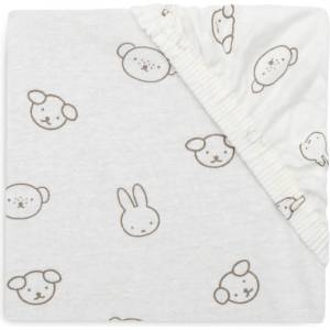 Jollein Бебешки чаршаф с ластик Jollein - Miffy and Friends, 60 x 120 cm (560477) - baby