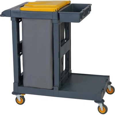 Horecano - Количка за почистване с чувал, капак, отделения за кофа и почистващи средства 100x57xh103см UP-(AC1003) (0133295)