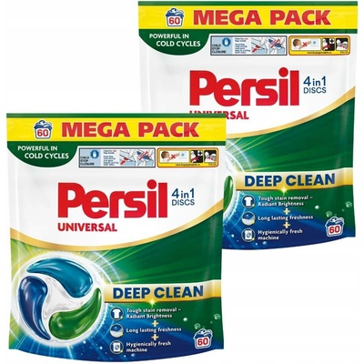 Persil Universal Deep Clean 4v1 prací kapsle čerstvé 2 x 60 PD