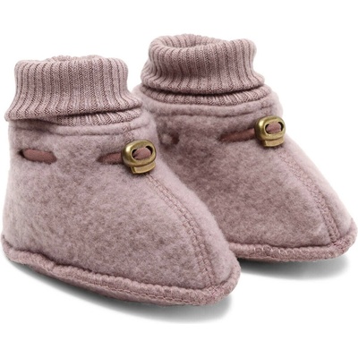 Mikk-Line detské merino papuče ružové Twilight Mauve