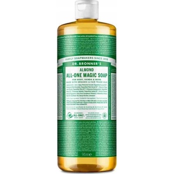 Dr. Bronner's tekuté univerzálne bio mydlo ALL-ONE Almond 945 ml