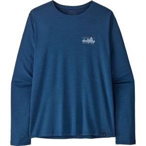 Patagonia M's L/S Cap Cool Daily Shirt - '73 Skyline Размер: XL / Цвят: син