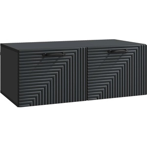 vidaXL Стенно монтиран ТВ шкаф Черно 78, 5 x 41 x 30 см (898686)