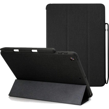 Prodigee Expert Case - кожен калъф, тип папка и поставка за iPad 6 (2018), iPad 5 (2017) (черен)
