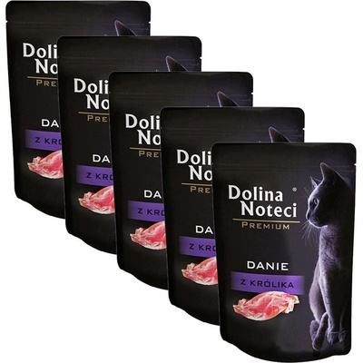 Dolina Noteci Premium Котешка Чиния с Заек 5 x 85 г