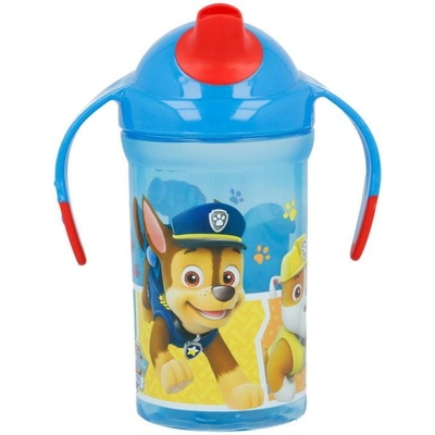 Stor tréningový hrnček so silikónovým náustkom a svetilekom Paw Patrol 300ml 30840