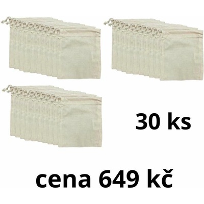 Printwear Plátěný sáček se stahovacími šnůrkami natural (17 x 20 cm) 30ks