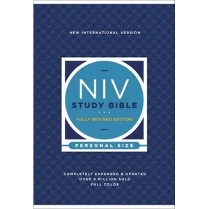 NIV Study Bible, Fully Revised Edition, Personal Size, Hardcover, Red Letter, Comfort Print (ISBN: 9780310449102)