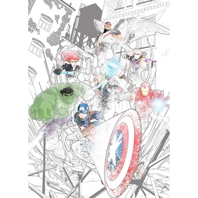 Komar Vliesová fototapeta Avengers Attack rozměry 200 x 280 cm
