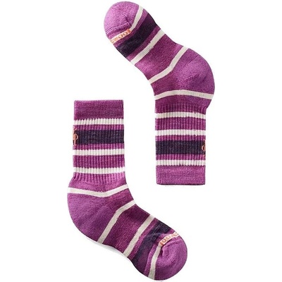 Smartwool K HIKE LC STRIPED CREW meadow mauve