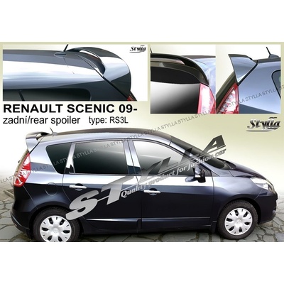 Spoiler zadných dverí horný Renault Scenic III 2009-2016