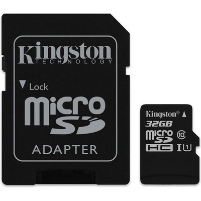 Kingston microSDHC 32 GB UHS-I U1 SDC10G2/32GB