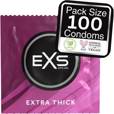 EXS Condoms Extra Thick - подсилени презервативи (100 бр. )
