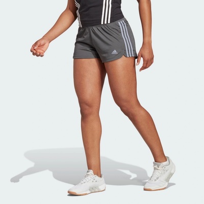 adidas Šortky Pacer 3-Stripes Knit S ŠEDÁ