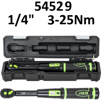 JBM Динамометричен ключ 1/4" , 3 - 25 Nm ; JBM 54529
