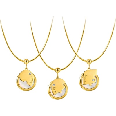 JAY Náhrdelníky pro tři nejlepší kamarádky JAY-0197-ZS61238 Zlatá