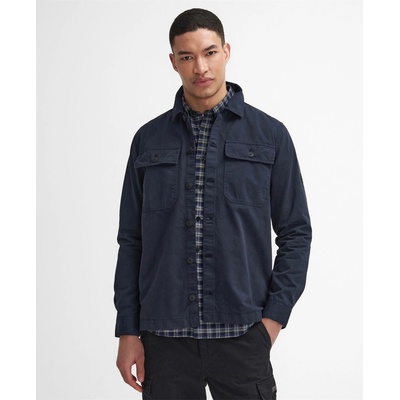 Barbour International Риза с дълъг ръкав Barbour International Men's Arlo Cotton Long Sleeve Overshirt - Navy NY91