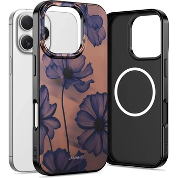 Tech-Protect Калъф Tech-Protect Lamano MagSafe за iPhone 16 Pro - кафяво-лилав