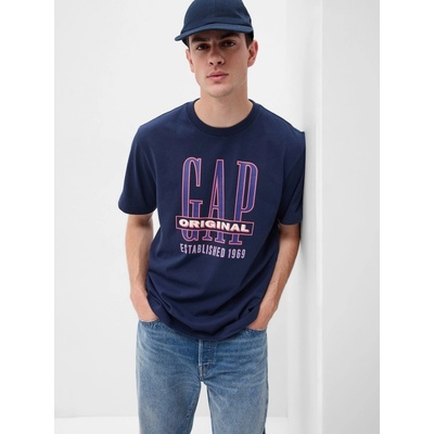 GAP tričko s výrazným logom tmavomodré