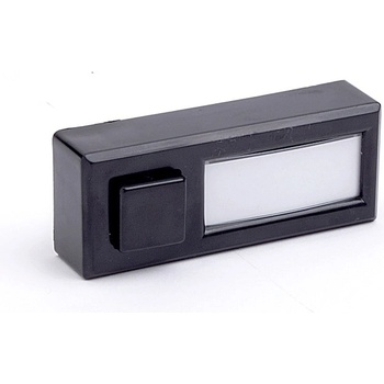 Naiden Kirov Звънчев бутон НК, Черен, 36v, с място за надпис (m005002)