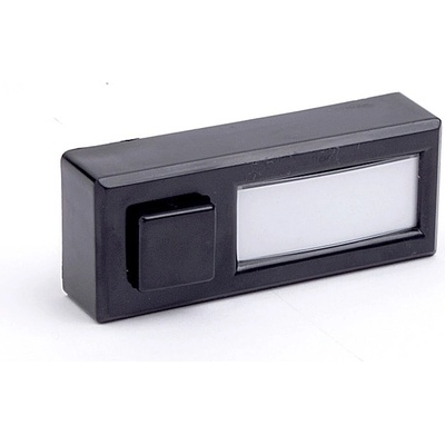 Naiden Kirov Звънчев бутон НК, Черен, 36v, с място за надпис (m005002)