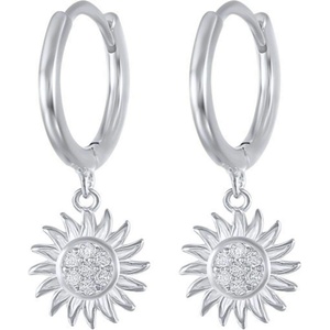 Silenti Jewelry Сребърни обеци "Лъч