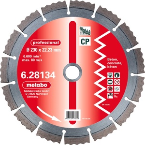 Metabo Диамантен диск 150x22.23 мм, професионален, CP 628132000 (628132000)