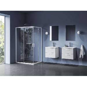 RAVAK Blix II - Душова врата NBLRV2K-80, 80x195 см, матово бяло/прозрачно стъкло 1XM40E00Z1 (1XM40E00Z1)