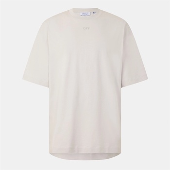 Off White Тениска Off White Men's Brics Skate - Short Sleeve T-Shirt - Light Stone