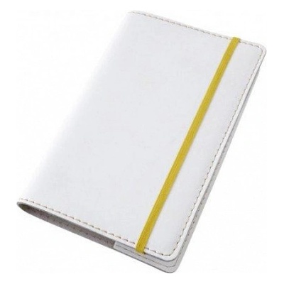 Moleskine Kožený obal na diář S 14 x 9 cm kůže bílá deluxe – Zboží Mobilmania