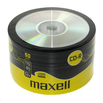 Maxell Комплект от 50 CD-R дискове Maxell, 700 MB 52x (ma-50-shrinkp)