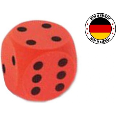 Hanus Pěnová kostka 16x16 černé tečky Červená