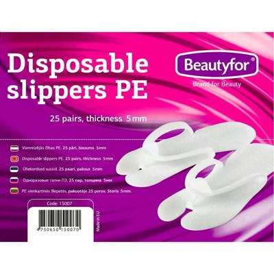 Beautyfor Jednorázové papuče 25 párov