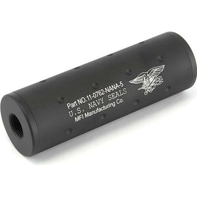 FMA Kovový tlumič Navy Seal 107 x 35mm černý – Zboží Dáma