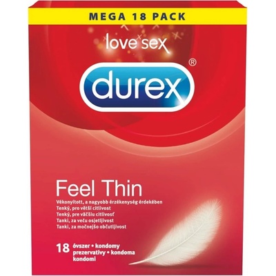 Durex ultra tenké pro ještě intenzivnější pocit 18 ks