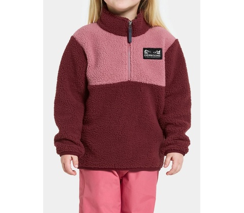 Didriksons Gosig Halfzip anemon red
