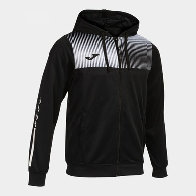 Joma Eco Supernova Zip-up Hoodie black white