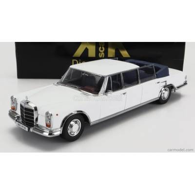 Kk-scale Mercedes benz S-class 600 Pullman w100 Landaulet Semiconvertible 1964 Bílá 1:18