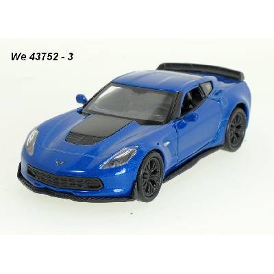 Welly Chevrolet 2017 Corvette Z06 modré code 43752 modely aut 1:34