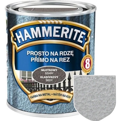 Hammerite přímo na rez kladívkový efekt 0,7L stříbrošedá