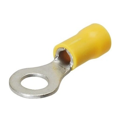 kabelové oko 8 mm drát 4-6mm izolované žluté