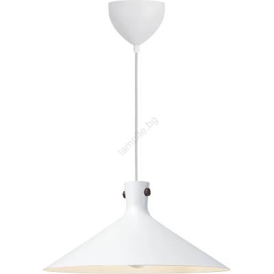 Nordlux - Пендел на кабел DORINA 1xE27/60W/230V бял, диаметър 45 см (NX0697)