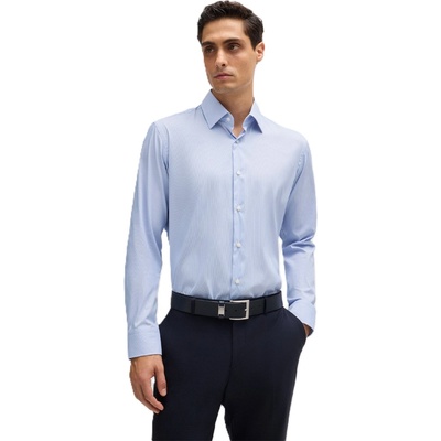 HUGO BOSS Риза с дълъг ръкав Boss Men's P Joe Kent Long Sleeve Oxford Shirt - Blue