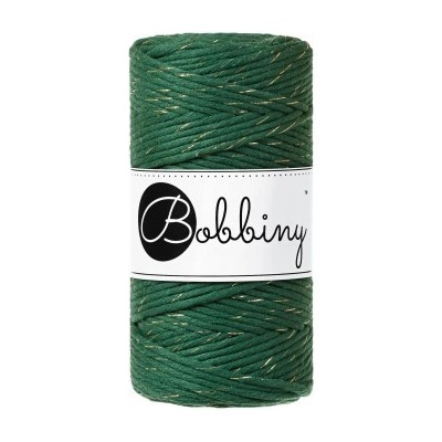 Bobbiny Macrame Regular 3mm - golden pine green