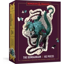 Dungeons & Dragons Mini Shaped Jigsaw The Demogorgon Edition Collectible for All Ages 102 dielov