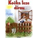 Kočka leze dírou
