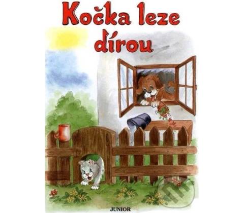 Kočka leze dírou