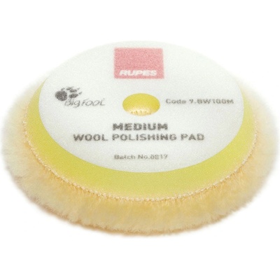 Rupes Wool Polishing Pad Medium 80/90 mm